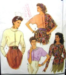 7382 2 PULLOVER DOLMAN TOPS, TRIANGLE SCARF 2 PATTERNS 6-24